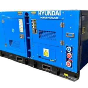 Hyundai HHDD100 diesel generator schuin voorkant