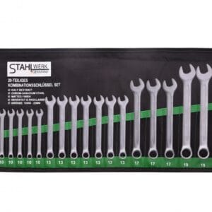 Stahlwerk SW2 Steeksleutelset 20-delig 10-22mm met opbergmap bovenaanzicht