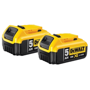 DEWALT XR 5.0Ah 18V Accu (2 stuks) Li-Ion batterij voor XR machines