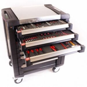 Facom limited edition gereedschapswagen met lederen stuurgreep